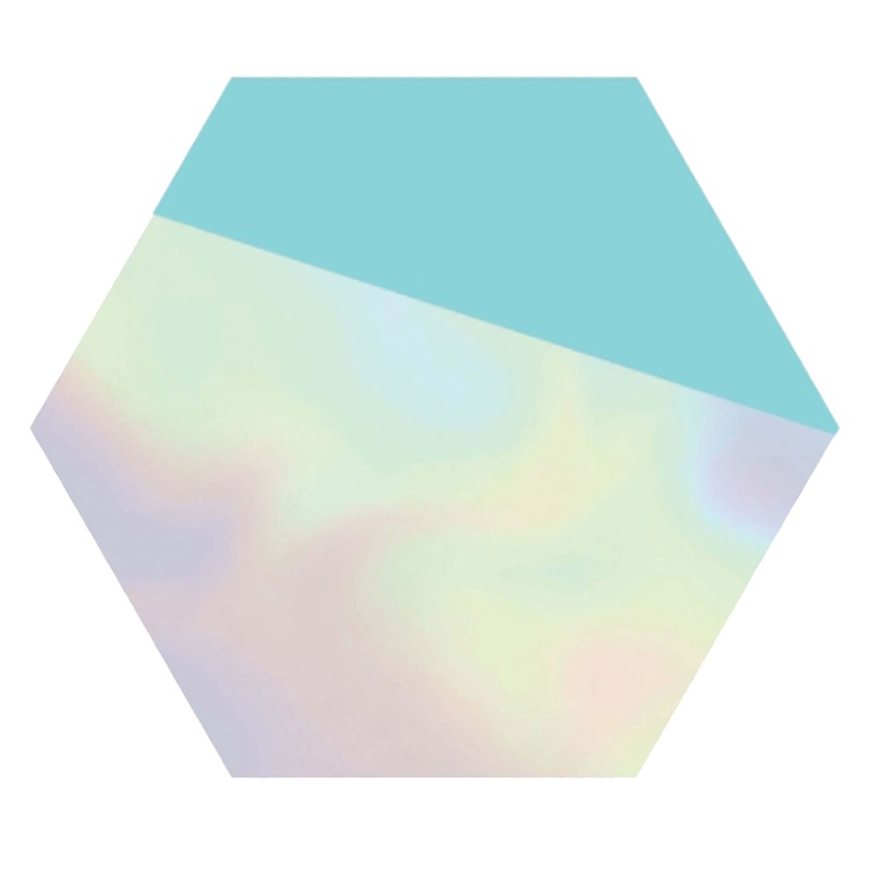 8 shimmering pastel plates 23cm