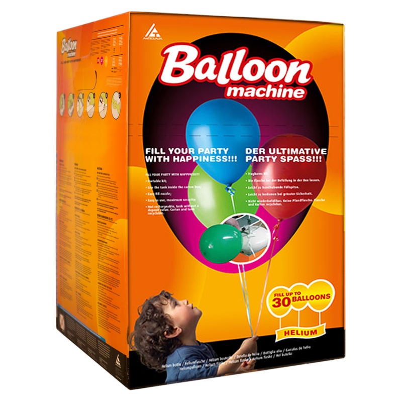Disposable helium bottle for approx. 30 balloons