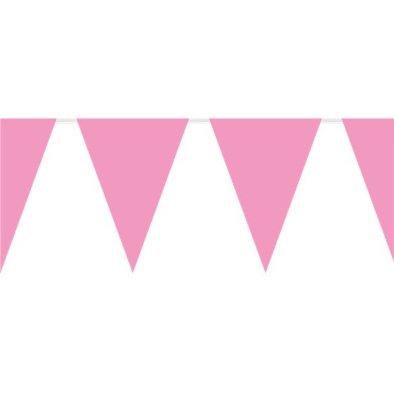 Giant plastic pennant chain pink 10m