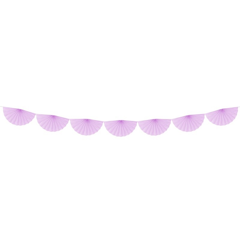 Rosette garland Daphne lavender 3m x 40cm