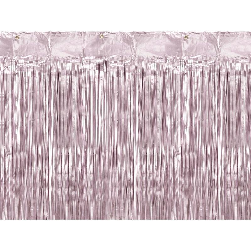 Tinsel Curtain Pink 90cm x 2.5m