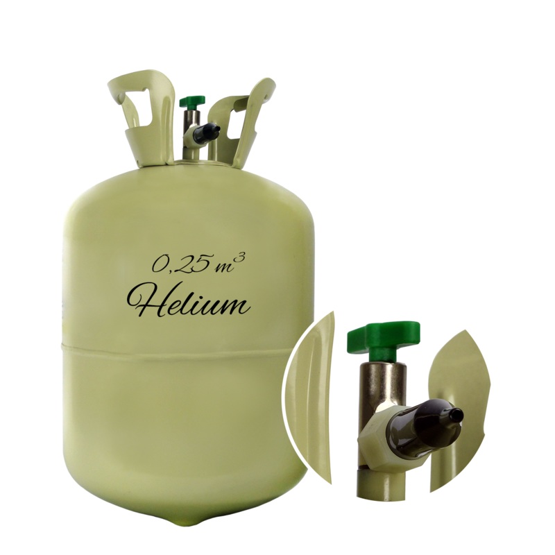 1 helium container 0.25 m ^ 3