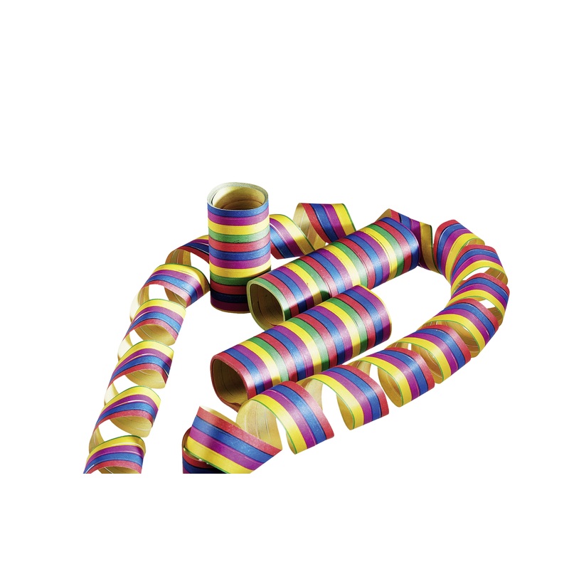 10 colorful XL party cracker streamers 4m