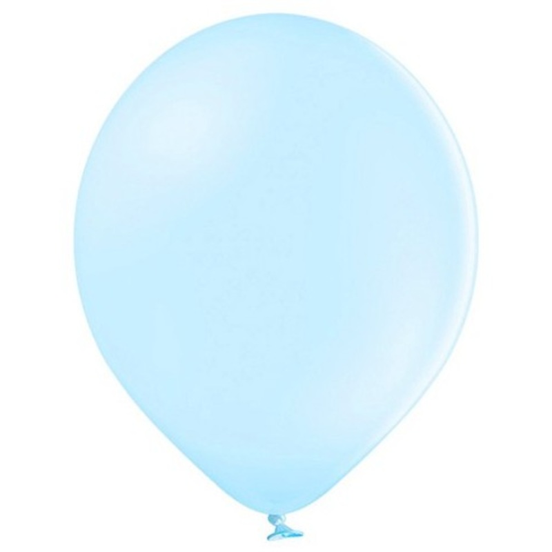 10 party star balloons baby blue 30cm
