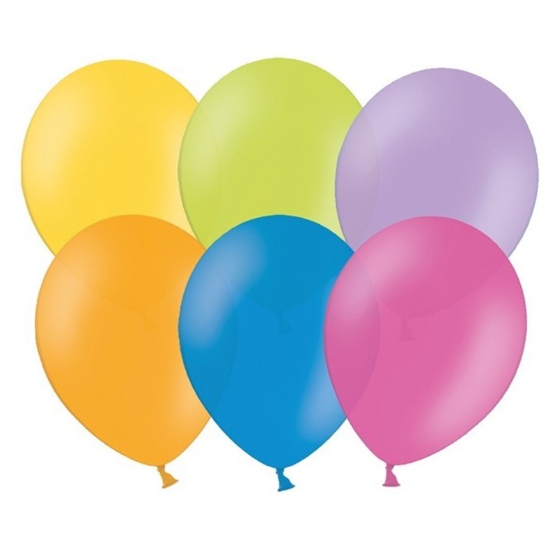 10 party star balloons colored 30cm
