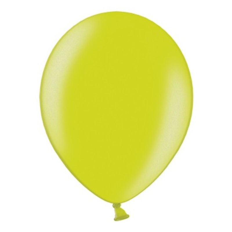 100 apple green balloons 13cm