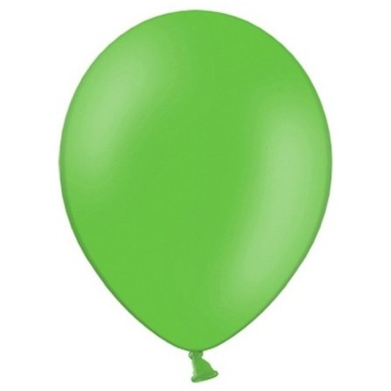 100 Celebration balloons green 25cm