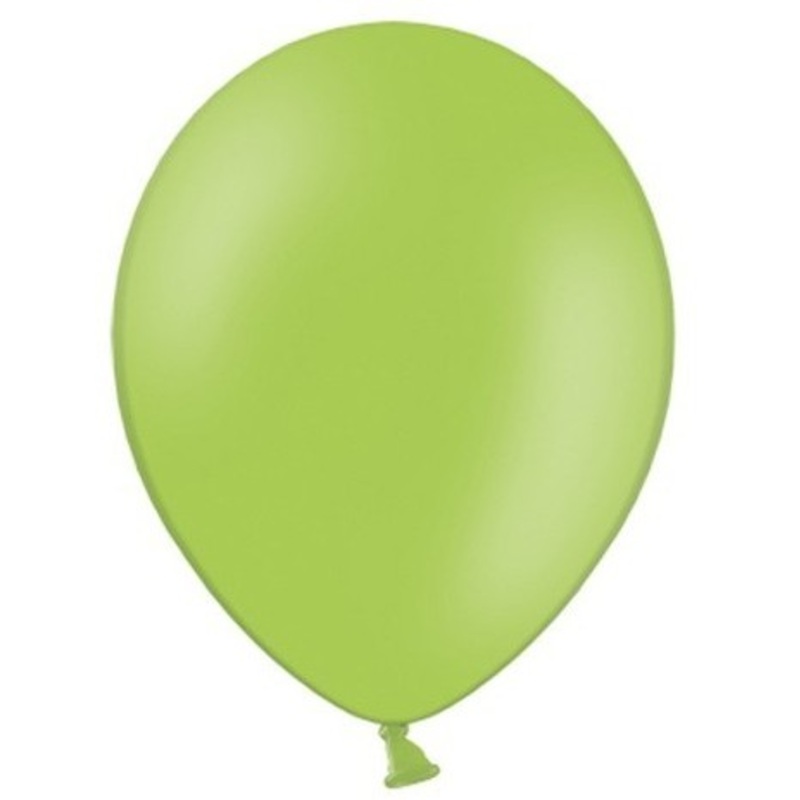 100 party star balloons apple green 27cm