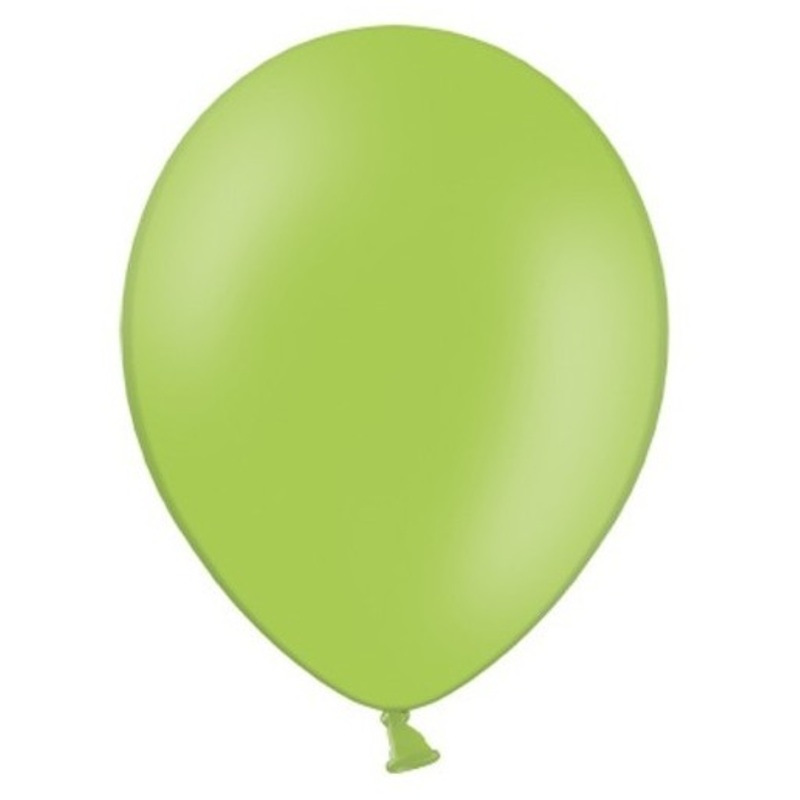 100 party star balloons apple green 30cm