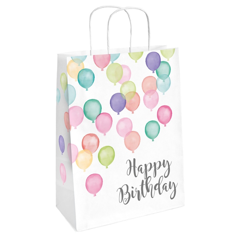 2 pastel birthday gift bags