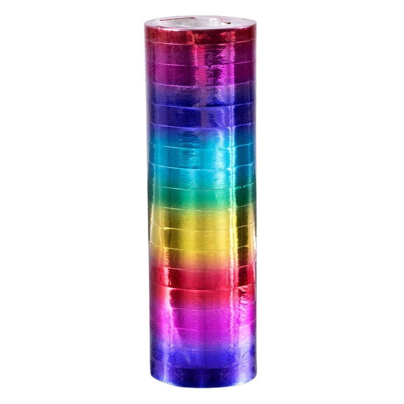 2 streamers rainbow color gradient 4m