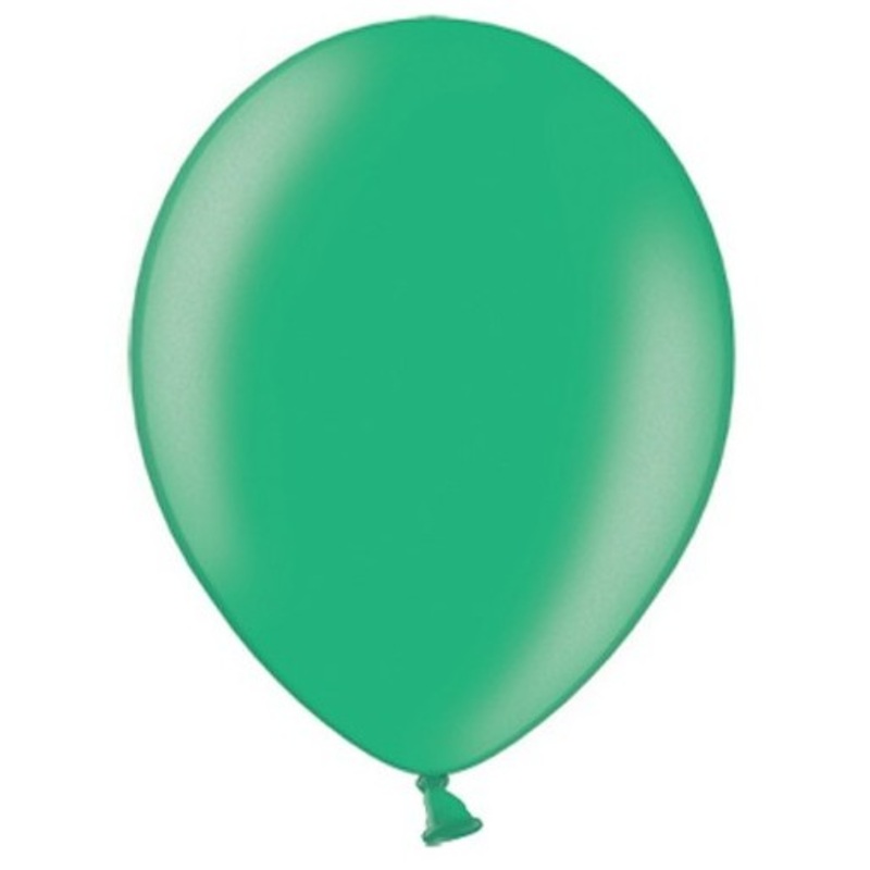 20 party star metallic balloons green 30cm