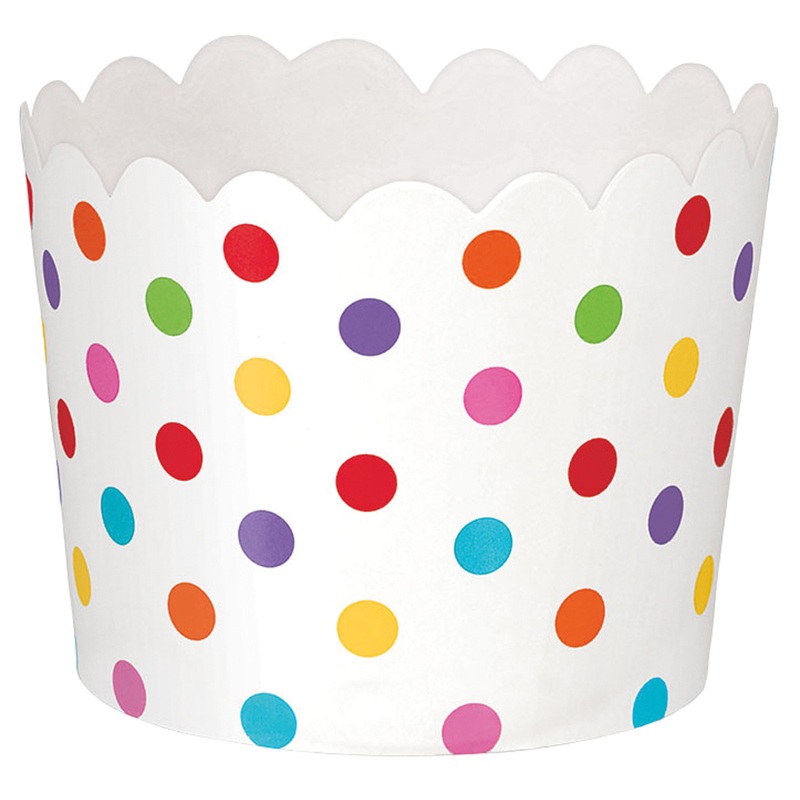 36 colorful dotted dessert cups