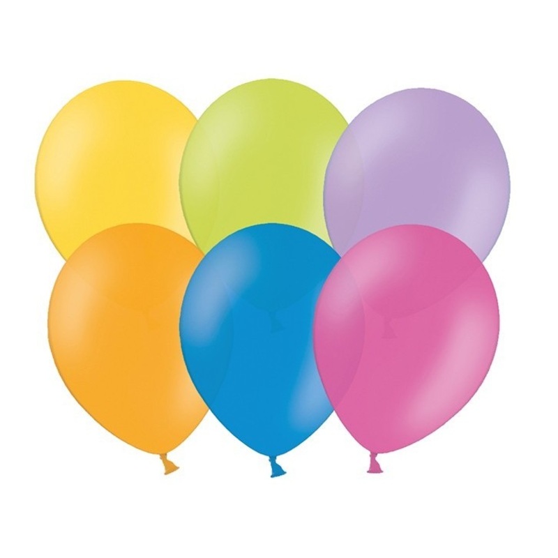 50 party star balloons multicolored 23cm