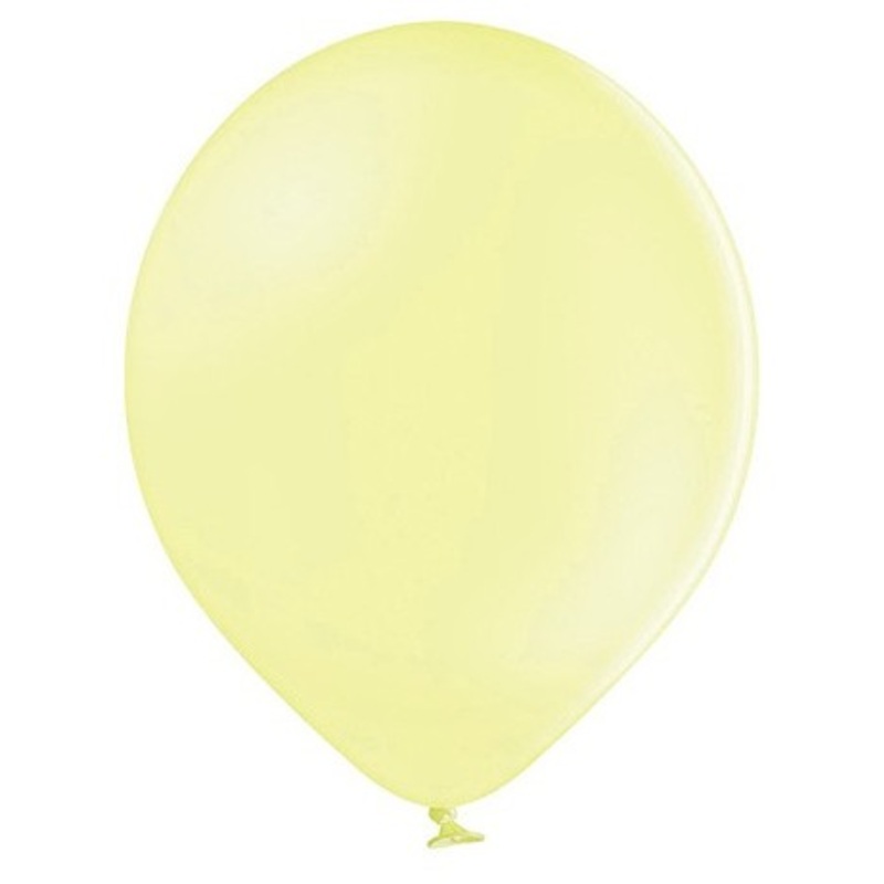 50 party star balloons pastel yellow 27cm