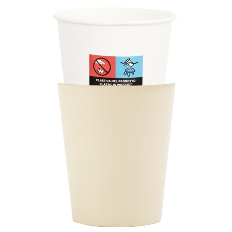 8 Ivory Passion paper cups 250ml
