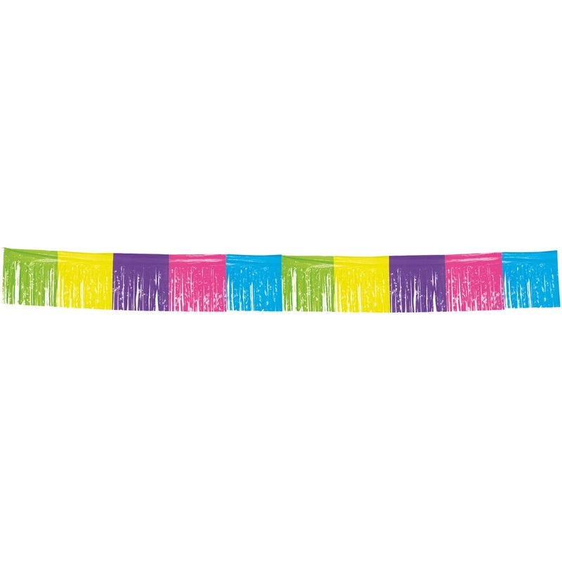 Colorful fringe banner 10m
