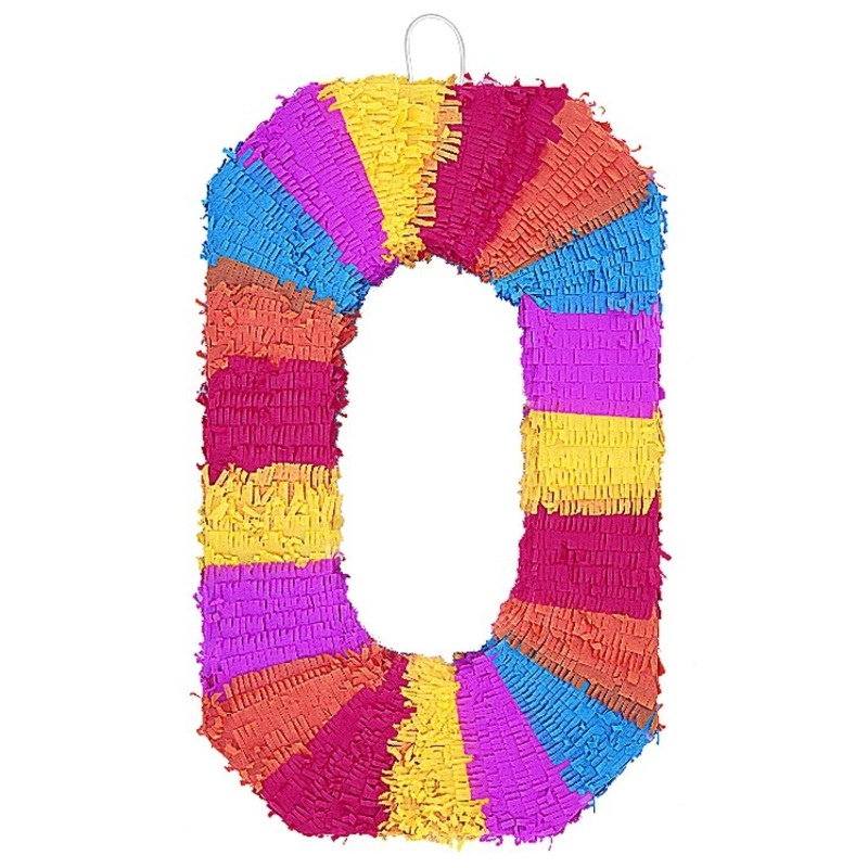 Colorful party fun pinata number 0