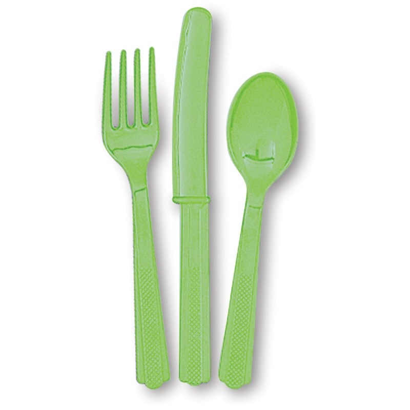 Cutlery set Vera kiwi green 18 pieces