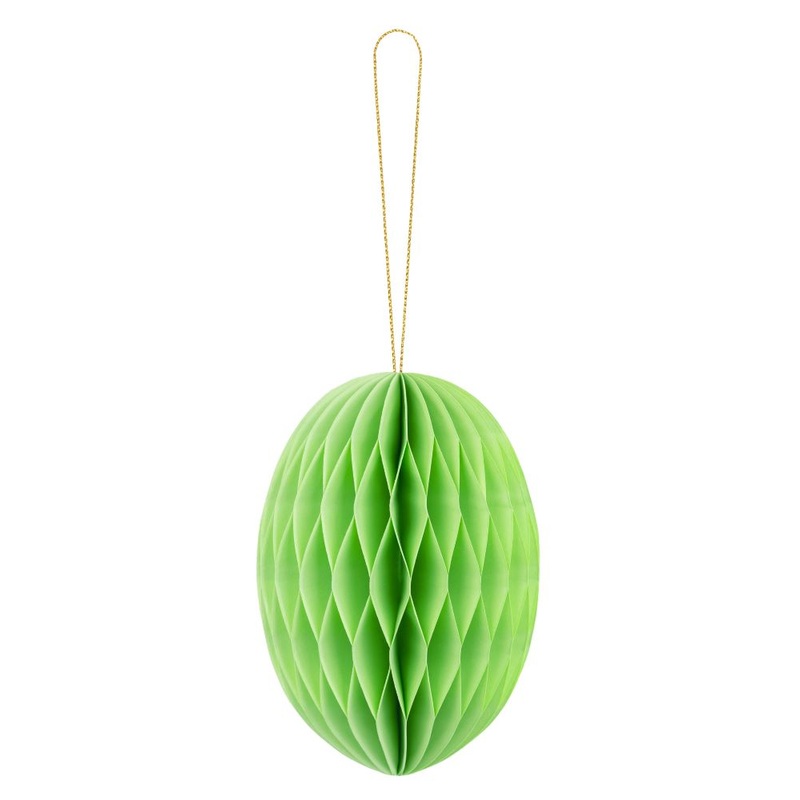 Honeycomb ball Easter egg green 12cm