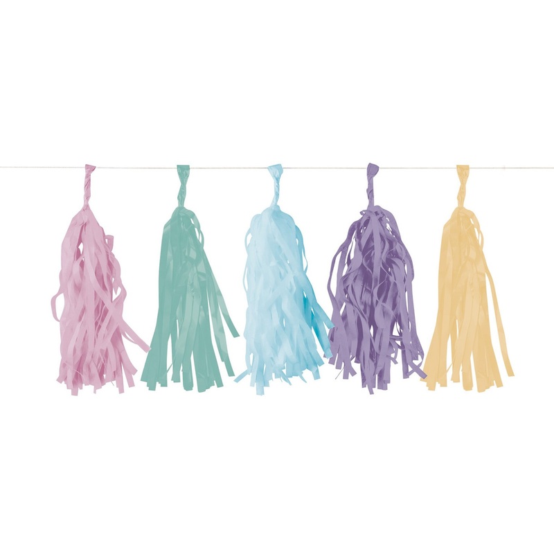 Pastel Birthday Fringe Garland 3m