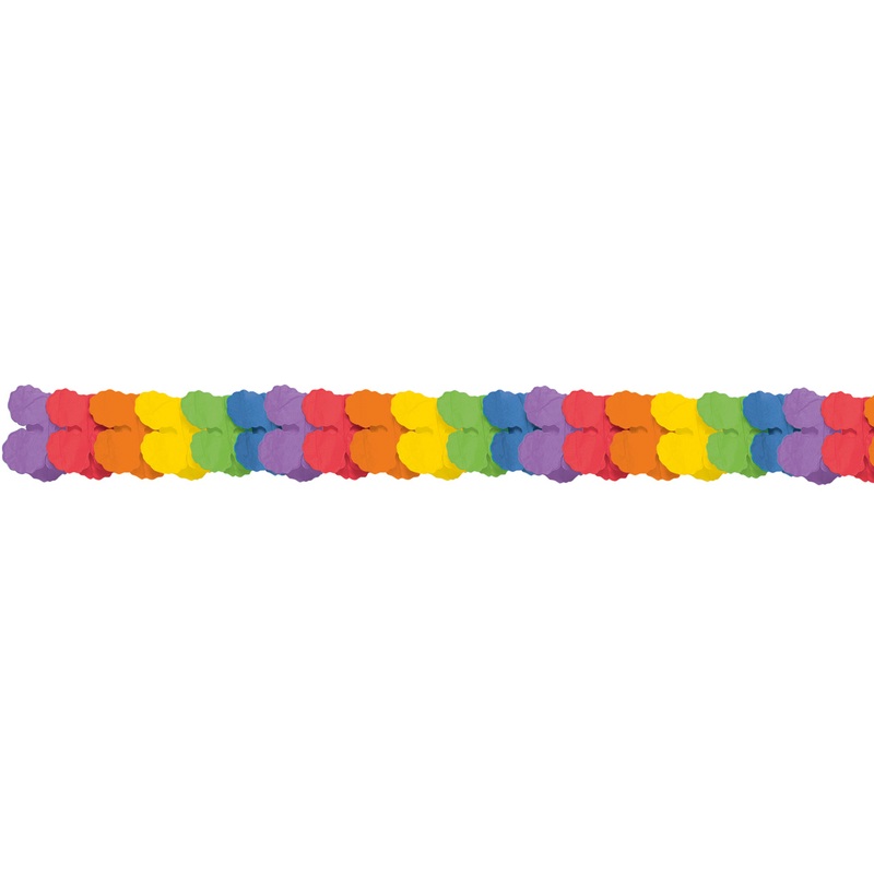 Rainbow paper garland 3.65m