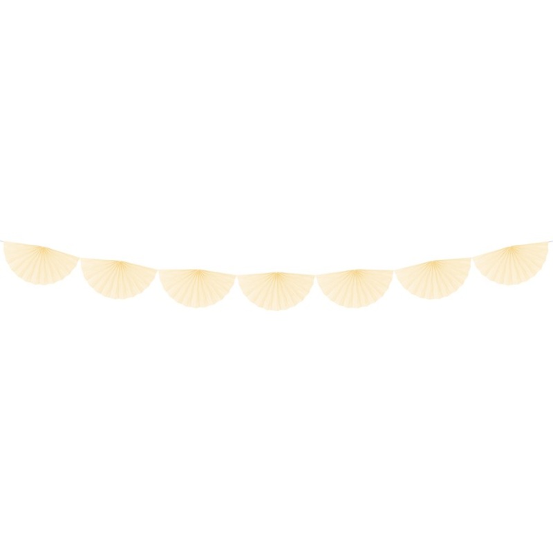 Rosette garland Daphne cream 3m x 40cm