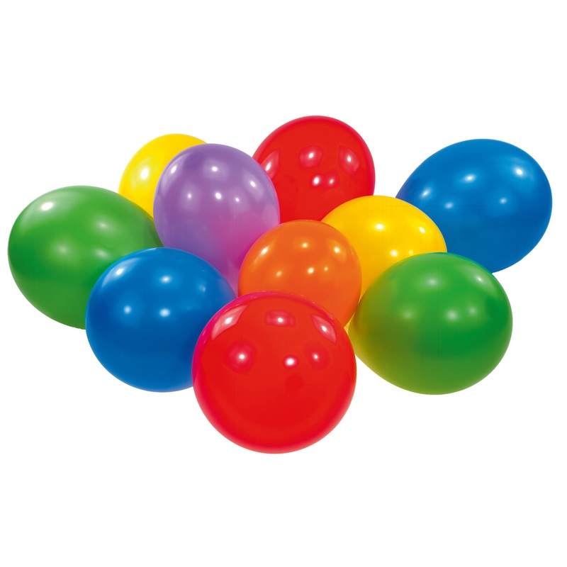 Set of 20 colorful balloons