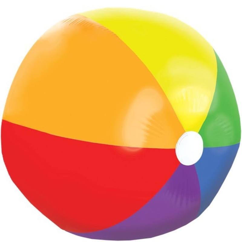 XXL rainbow beach ball 1.2m