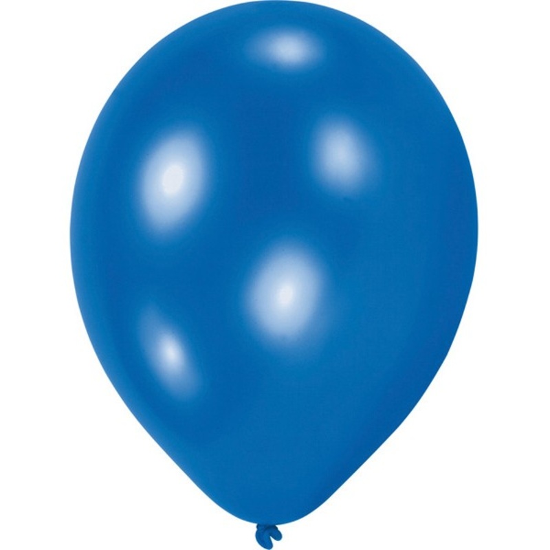 10 blue balloons Partyflash 20,3cm