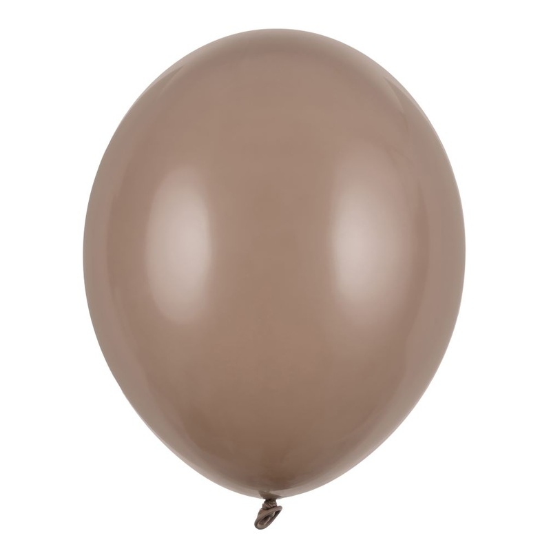 10 party star cappuccino balloons 27cm