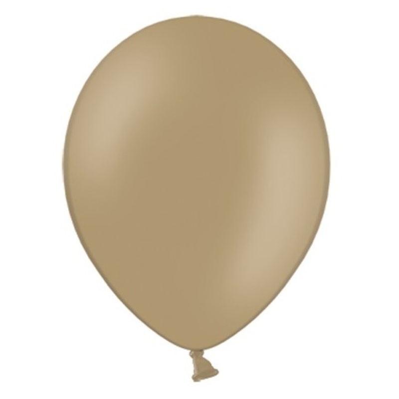 100 balloons pastel brown 35cm