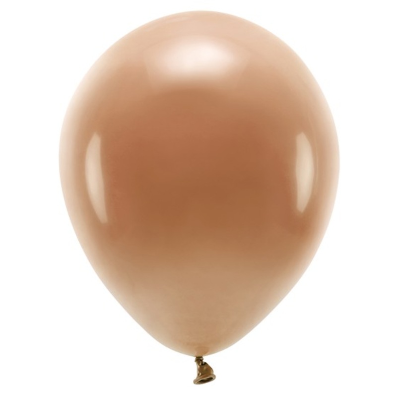 100 eco pastel balloons light brown 30cm