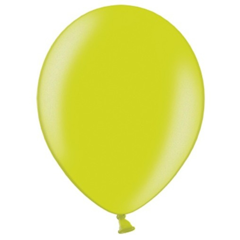 100 latex balloons apple green 35cm