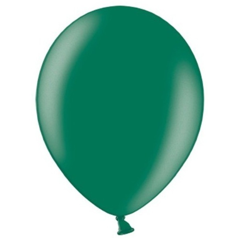 100 Partystar metallic balloons fir green 30cm
