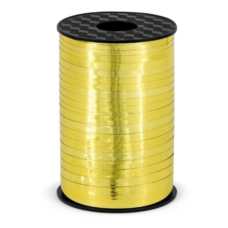 225m gift ribbon Hong Kong metallic gold