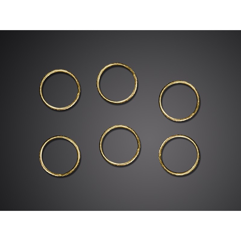48 gold wedding rings for table decoration 2cm