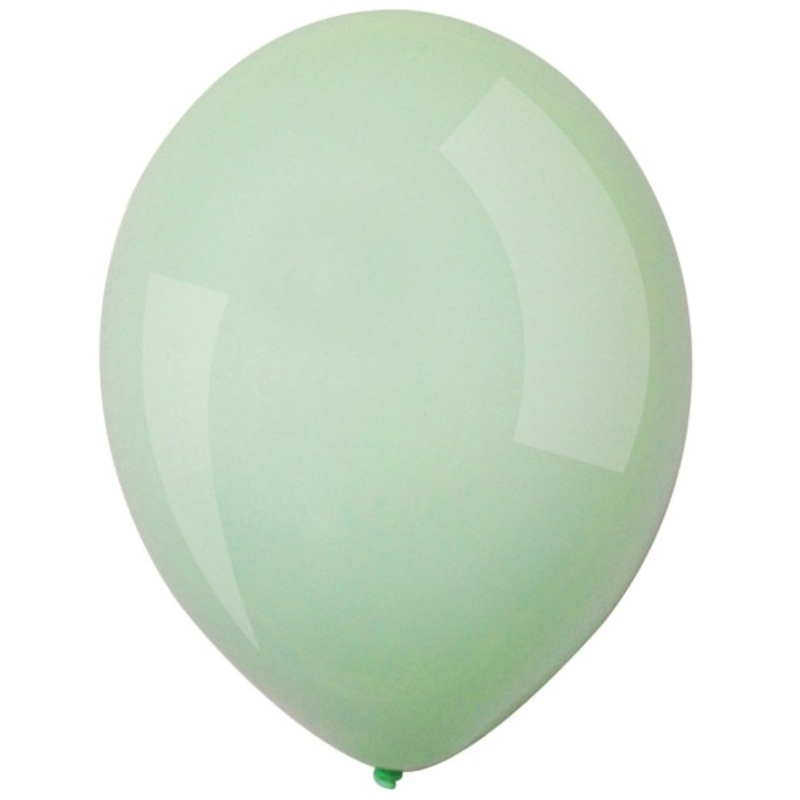 50 Macaron Mint latex balloons 27.5cm