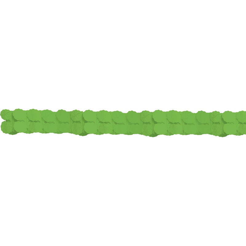 Apple green decorative paper garland 3.65m