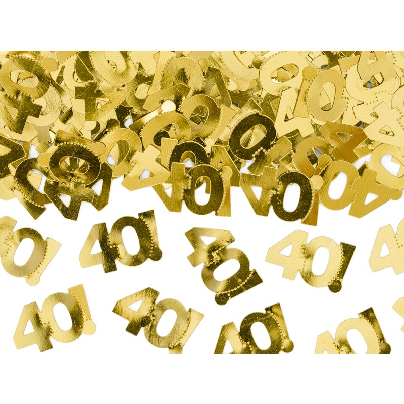 Golden 40s Birthday sprinkles 15g