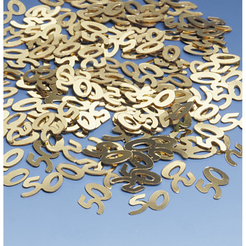 Golden 50th Anniversary sprinkle decoration 15g