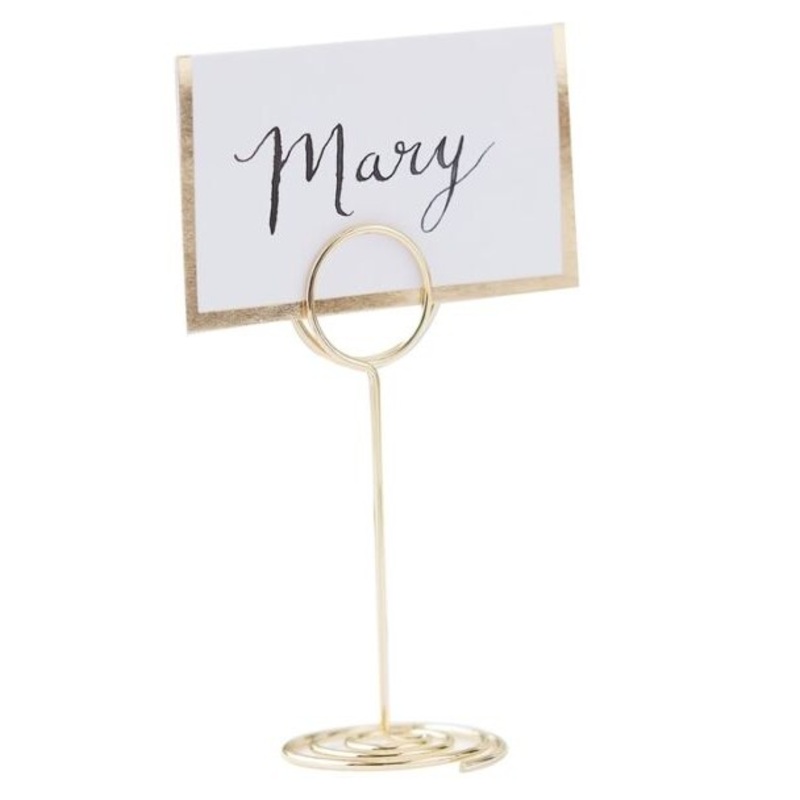 Golden Wedding card holder 9cm