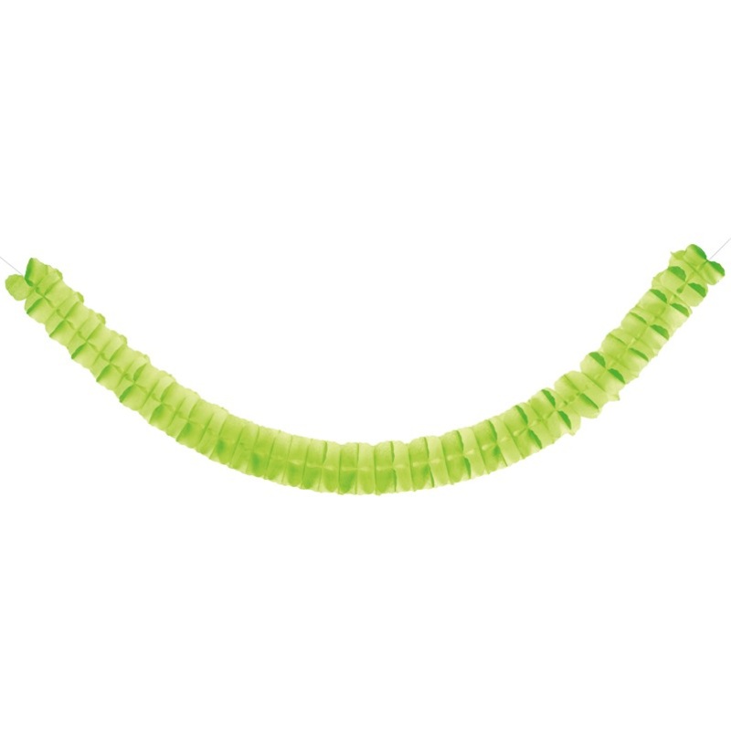 Ruched garland Norma apple green 3m
