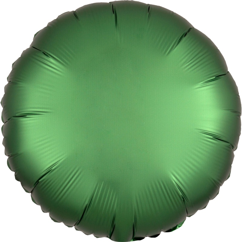 Satin Foil Balloon Emerald Green 43cm