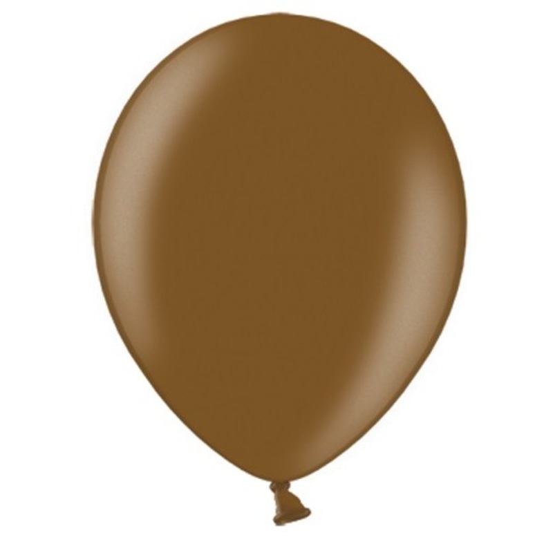 Set of 100 balloons metallic brown 25cm