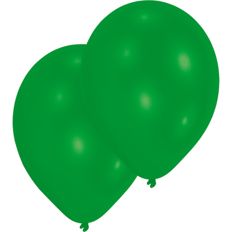 Set of 50 balloons green 27.5cm