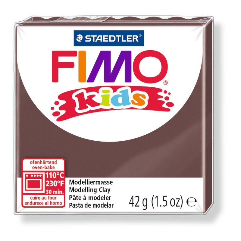 STAEDTLER FIMO Modelliermasse kids Normalblock braun 42g