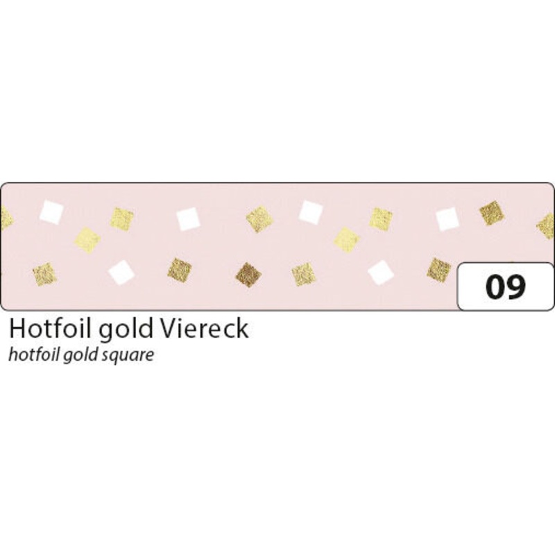 Washi Tape Viereck gold 15mmx5m