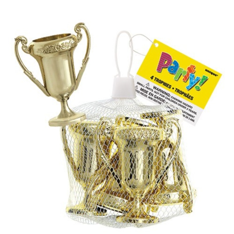 Winner trophies 4 pack