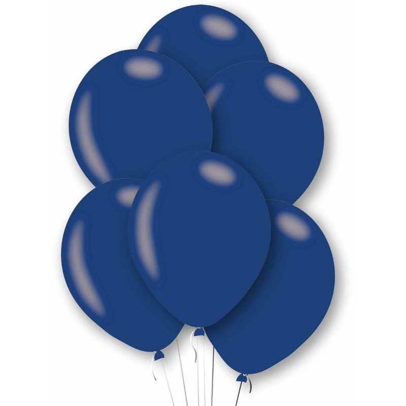 10 royal blue latex balloons 27.5cm